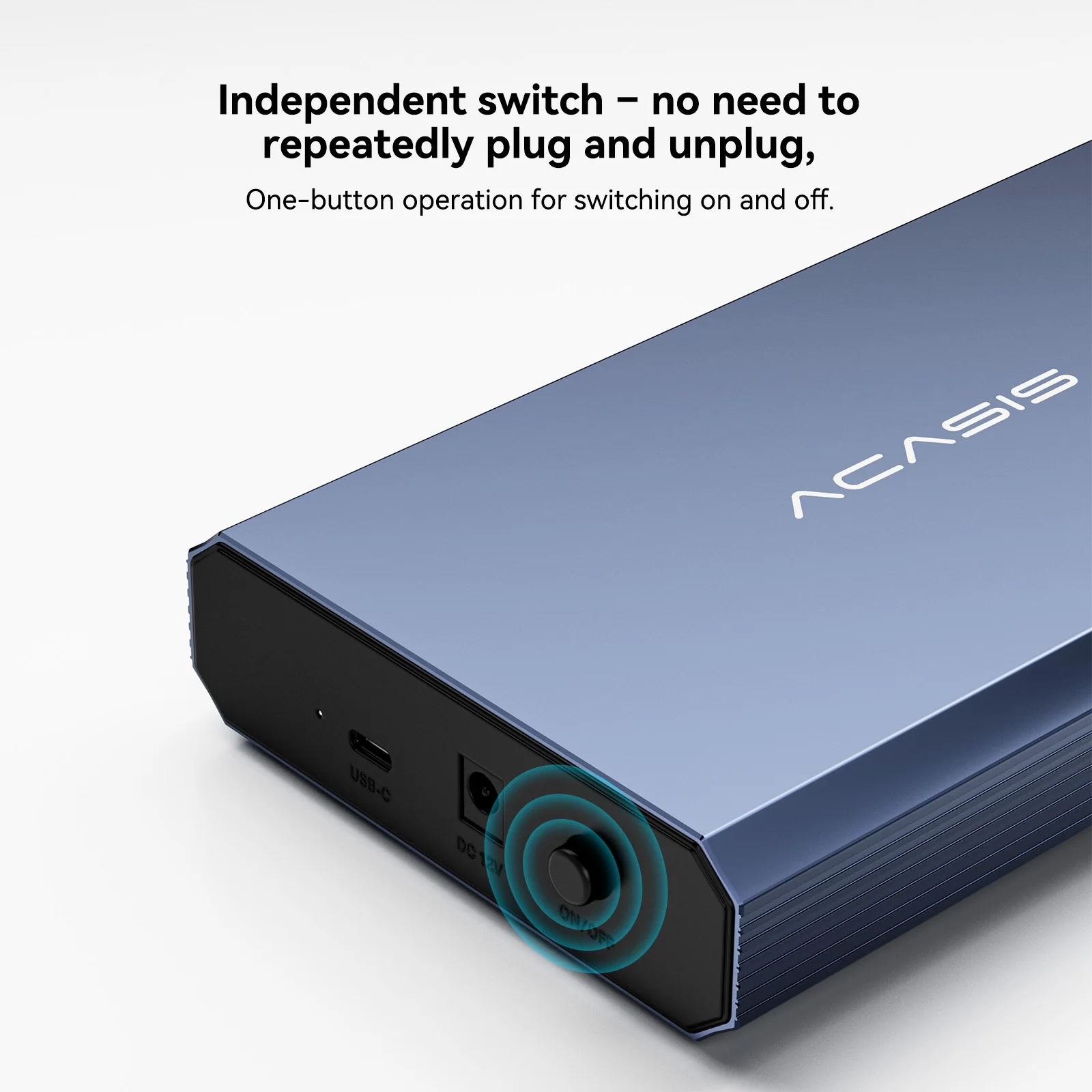 Acasis 10Gbps USB 3.2 Gen 2 SATA Hard Drive Enclosure for 3.5 & 2.5 Inch HDD - Image 6