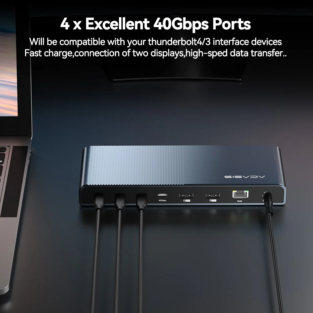 Acasis 15-in-1 40Gbps Docking Station Compatible with Thunderbolt 4/3 - Image 6