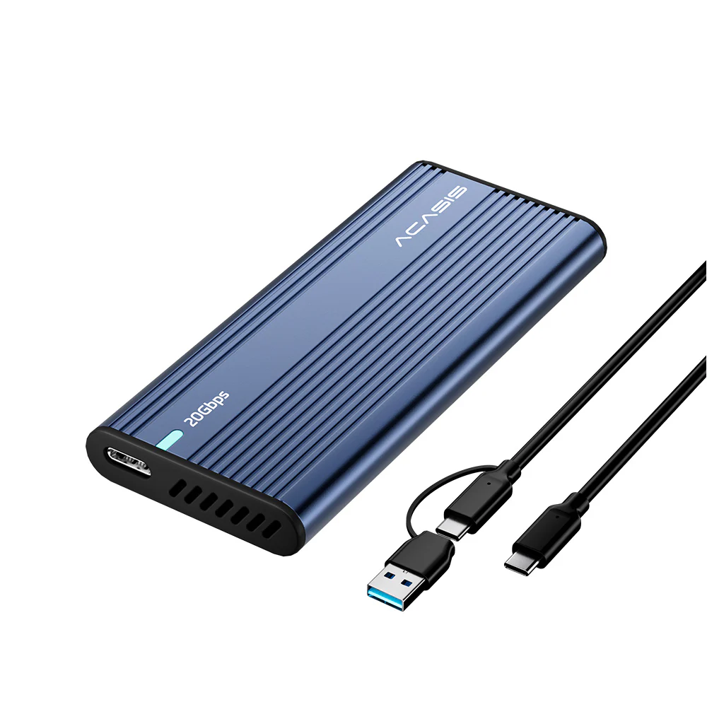 Acasis 20Gbps Tool-Free M.2 NVMe SATA SSD Enclosure - Image 9
