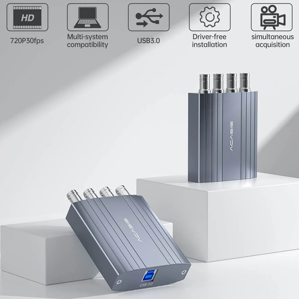 Acasis 4 Channel AHD USB 3.0 720P 30FPS Video Capture Card - Image 3