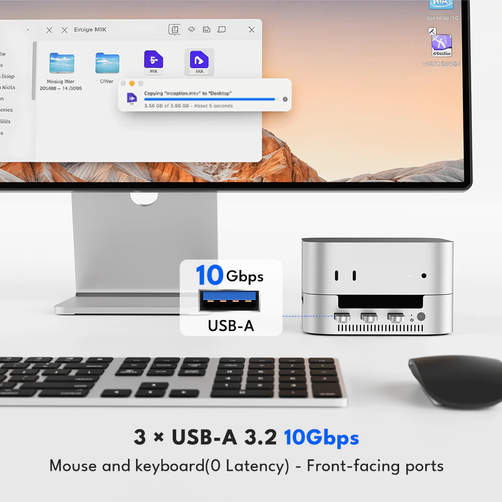 Acasis 40Gbps Mac mini M4 Dock & Dual-Bay SSD Enclosure - Image 6