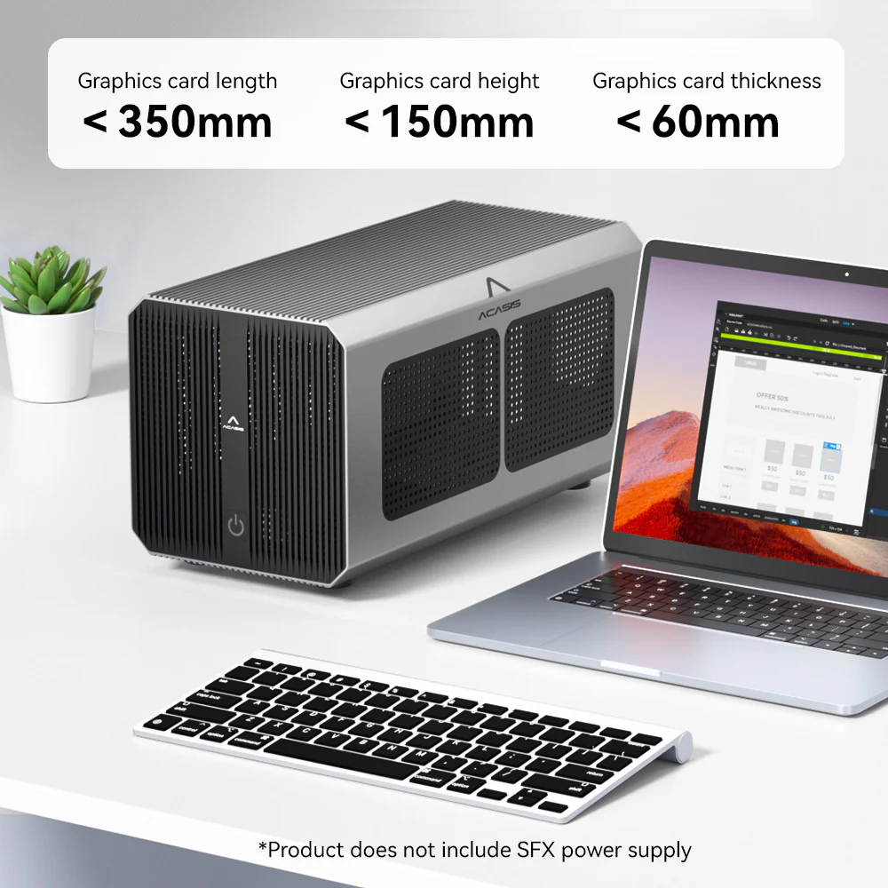 Acasis 40Gbps eGPU Dock Compatible with Thunderbolt 4/3 - Image 4