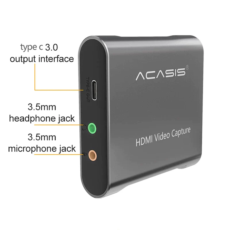 ACASIS 4K HD 1080P HDMI Conference Recording Video Capture Card - Image 4