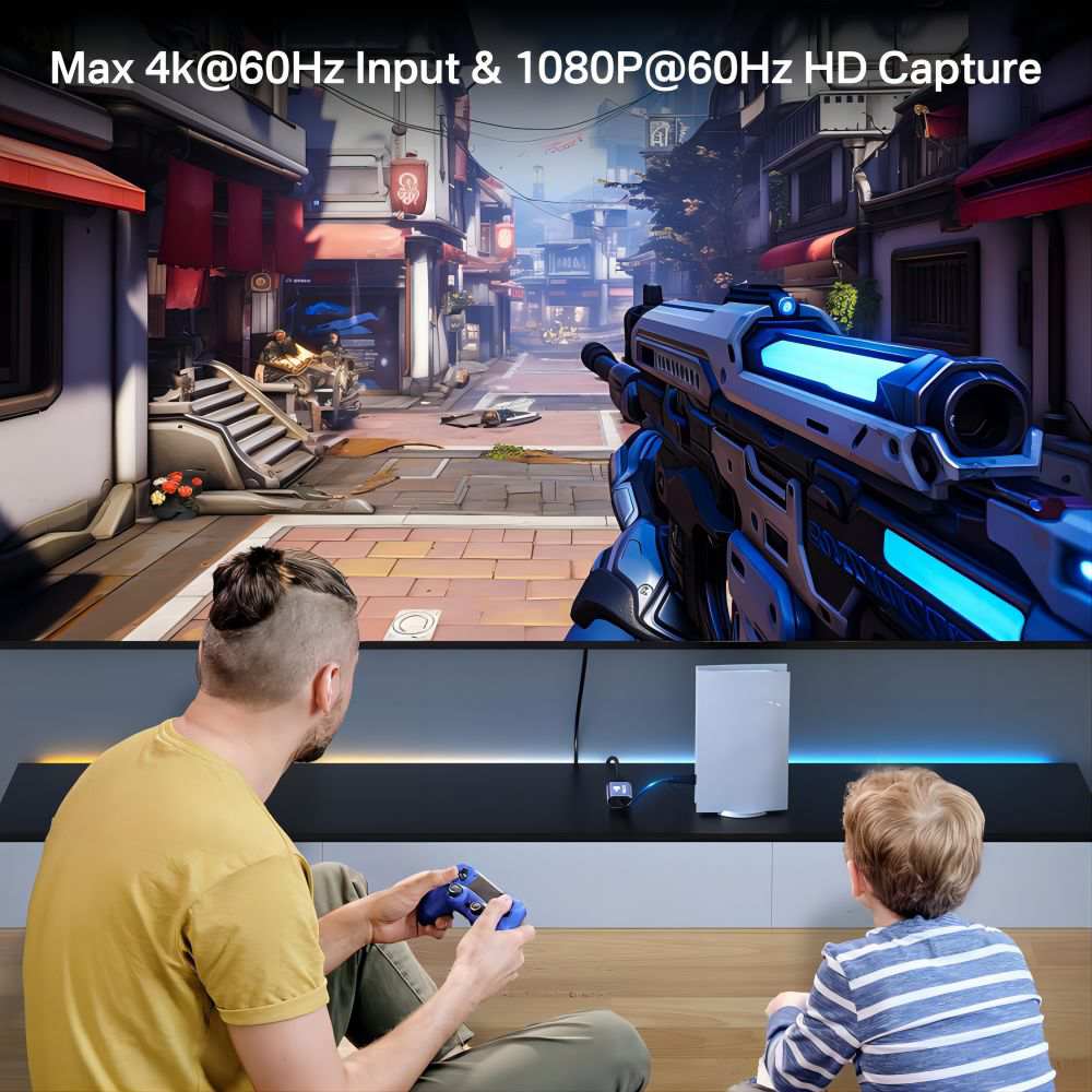 Acasis 4K 30Hz HDMI HD USB-A/C Switch Video Capture Card 1080P 60FPS - Image 3