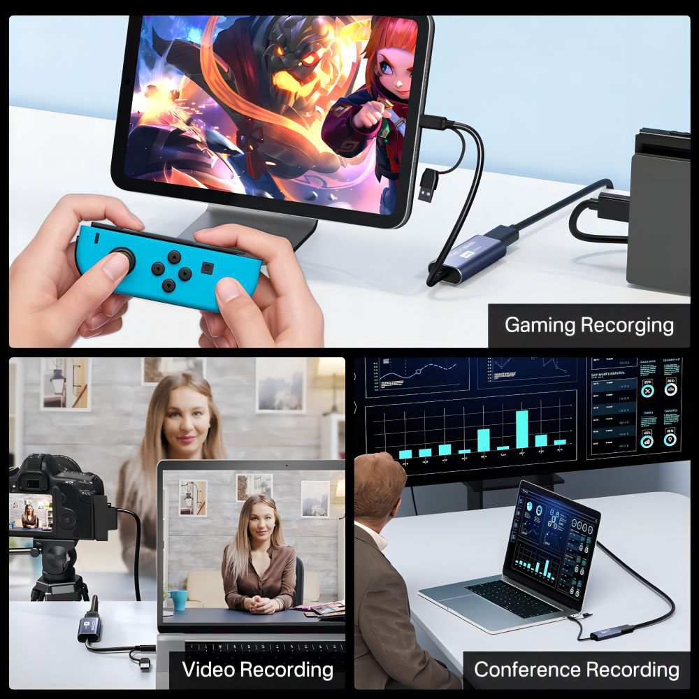 Acasis 4K 30Hz HDMI HD USB-A/C Switch Video Capture Card 1080P 60FPS - Image 5