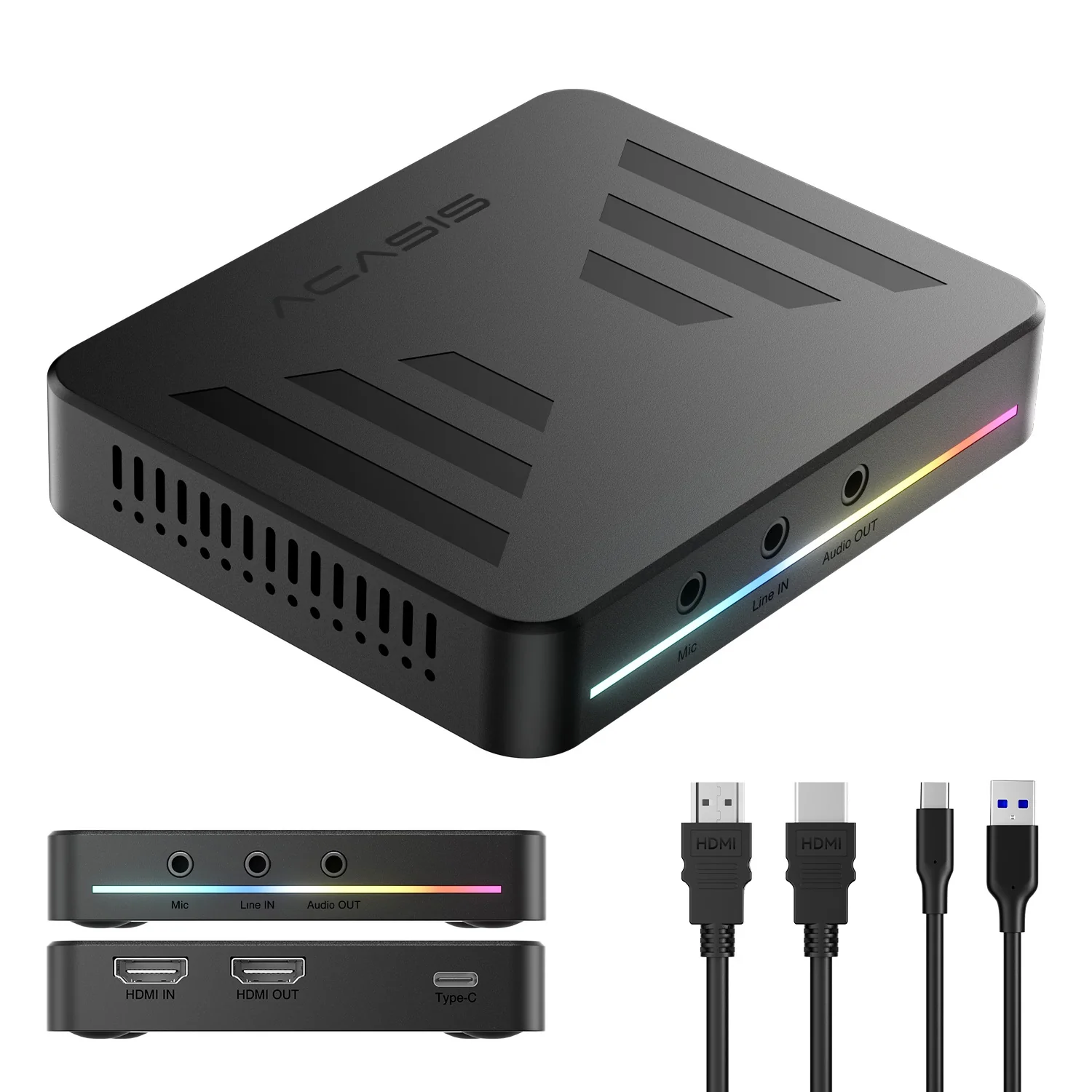 Acasis 4KP60 HDR Pass-through HDMI Capture Card with Streaming - Image 2