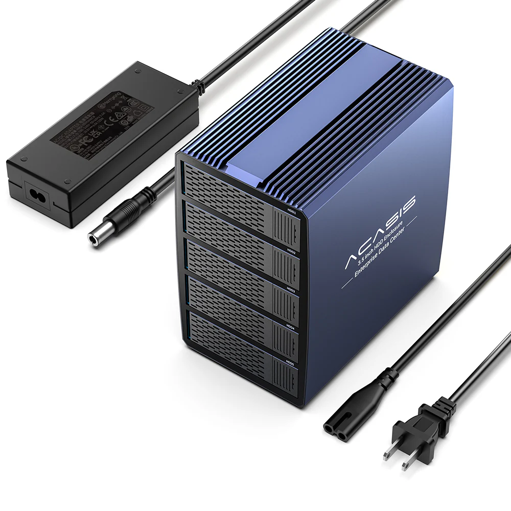Acasis 5 Bay External Array 2.5/3.5 Inch USB to SATA HDD RAID Case - Image 11