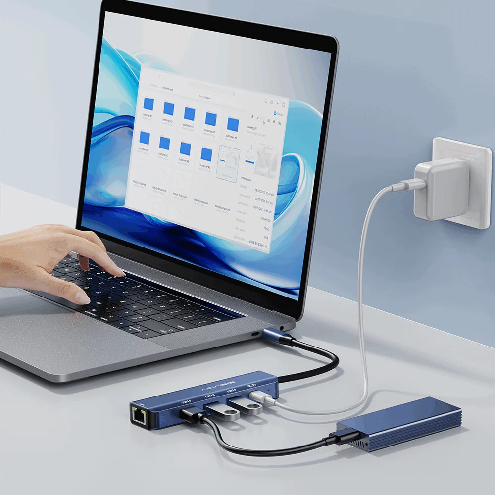 Acasis 5-in-1 USB C Hub 5Gbps Multifunction Docking Station Converter - Image 10