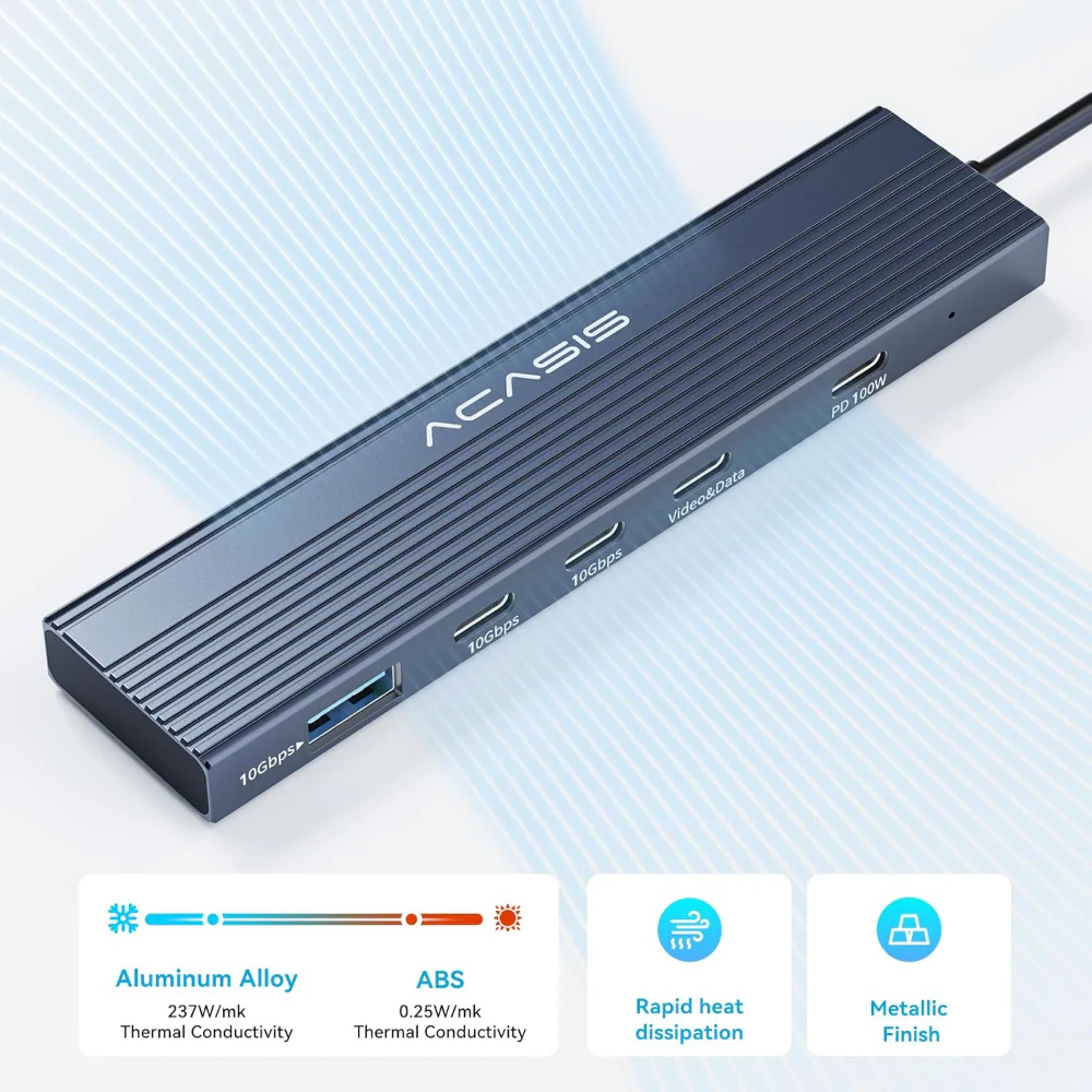 Acasis 5-in-1 USB C Docking Station with 4K@60Hz Video Output - Image 9