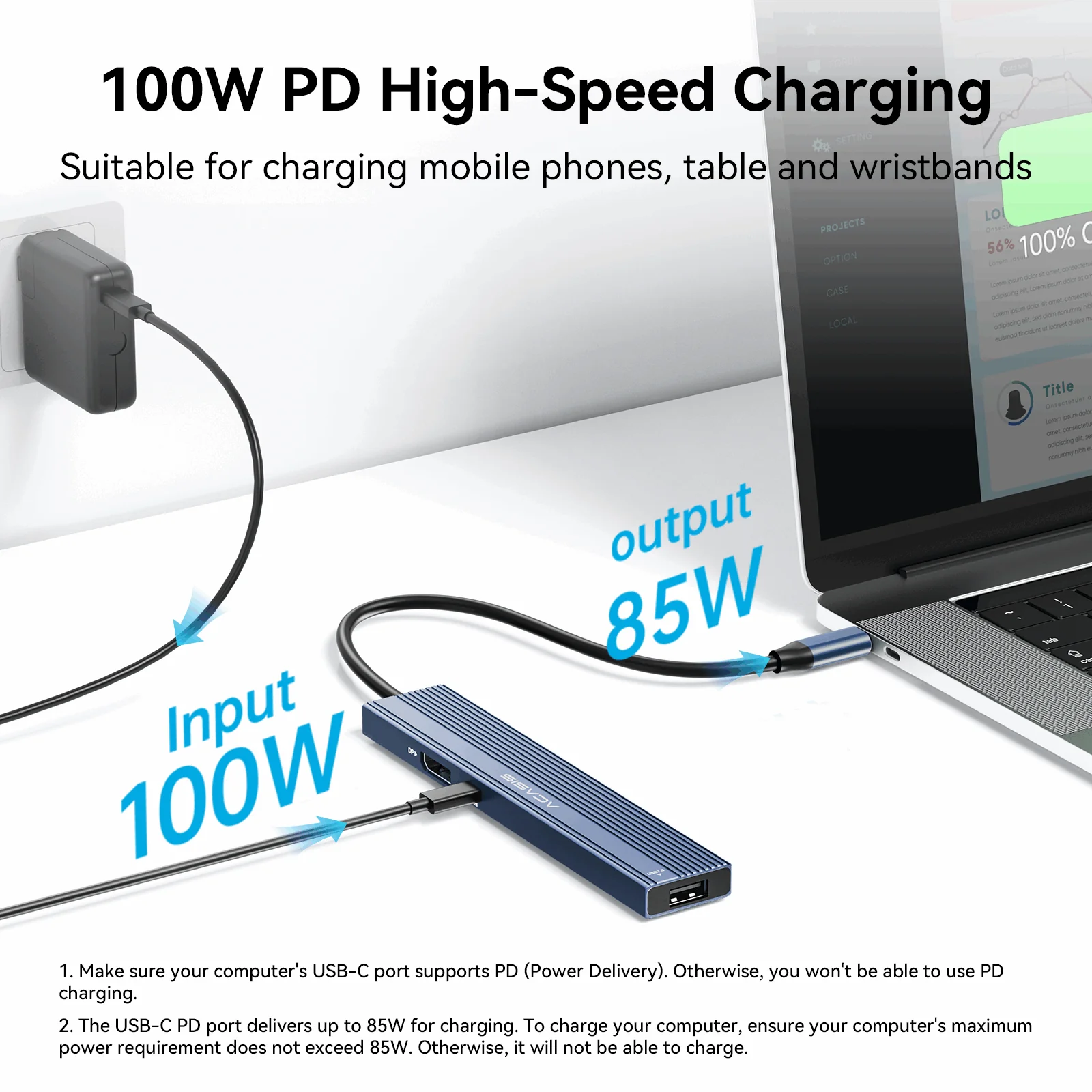 Acasis 8-in-1 USB C Docking Station with 4K@60Hz Video Output - Image 5
