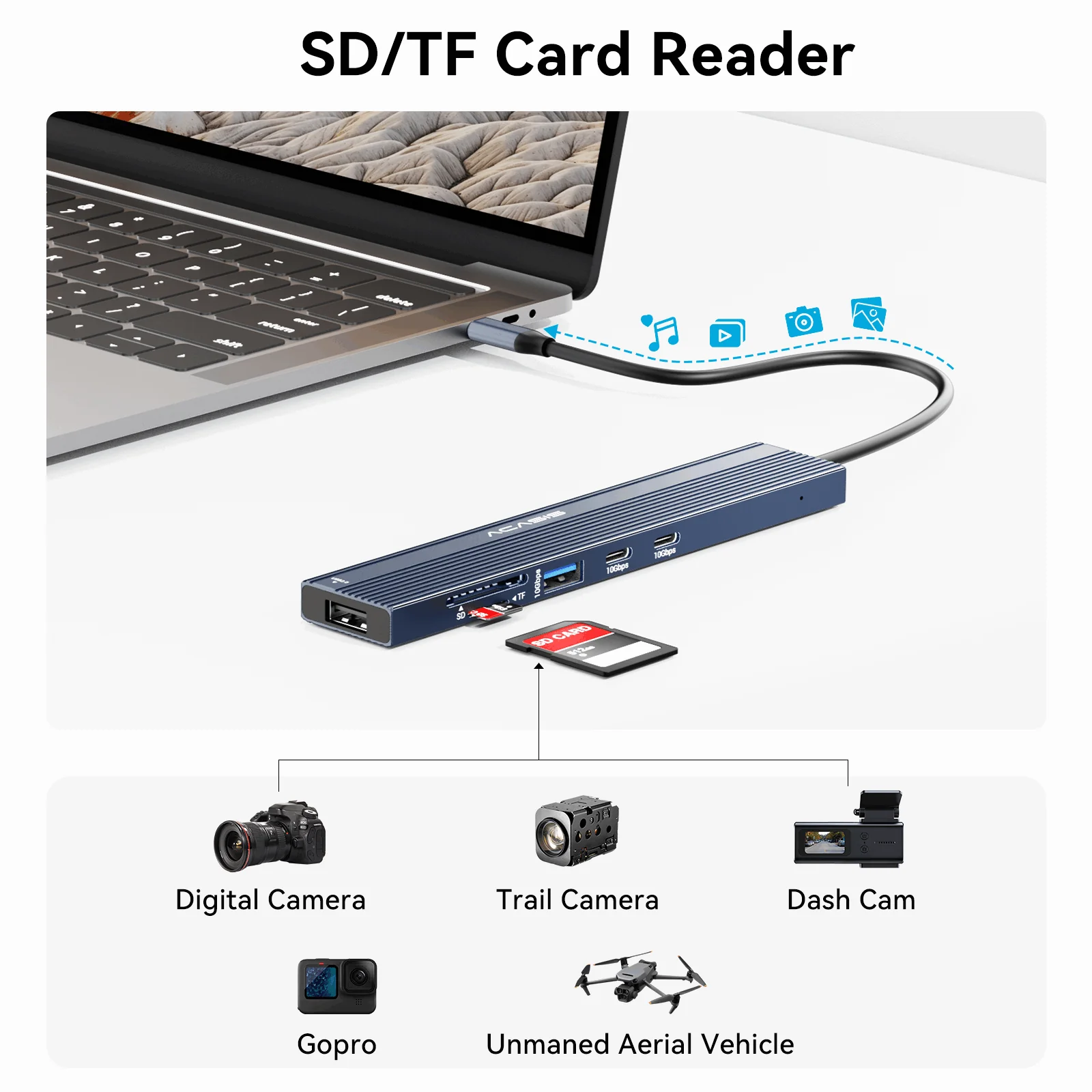 Acasis 8-in-1 USB C Docking Station with 4K@60Hz Video Output - Image 6