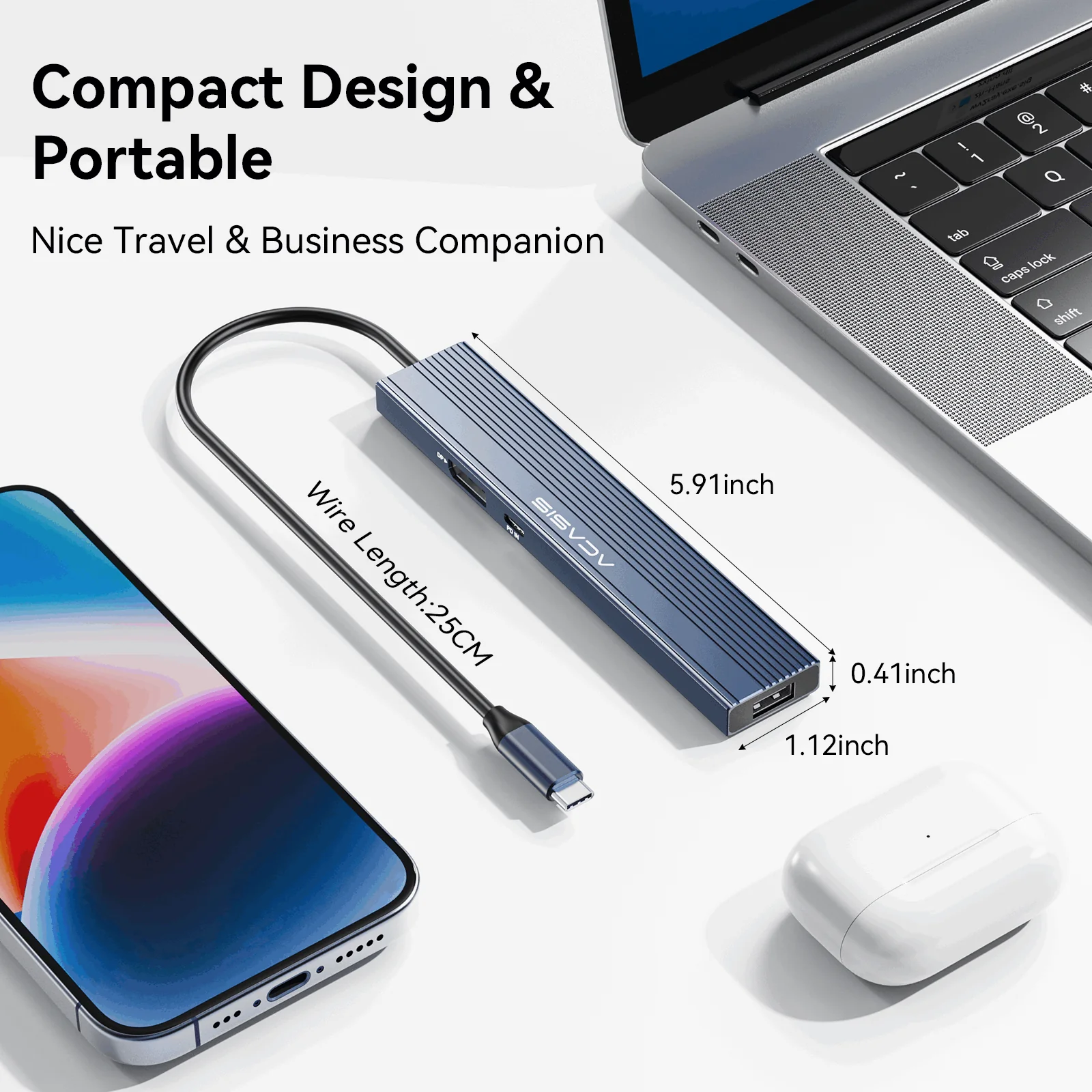 Acasis 8-in-1 USB C Docking Station with 4K@60Hz Video Output - Image 8