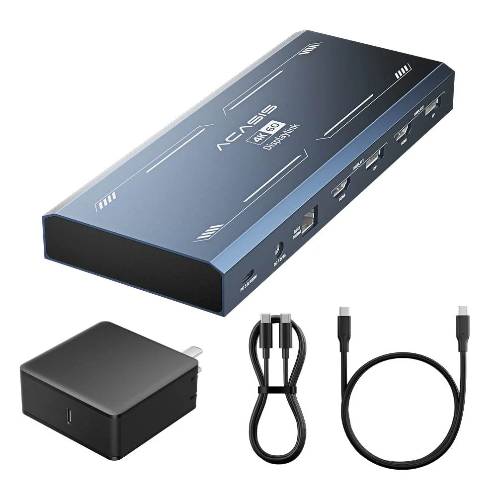 Acasis 13-in-1 Dual 4K HDMI DisplayLink Laptop USB-C Hub for Mac - Image 14