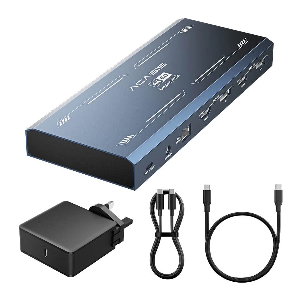 Acasis 13-in-1 Dual 4K HDMI DisplayLink Laptop USB-C Hub for Mac - Image 16