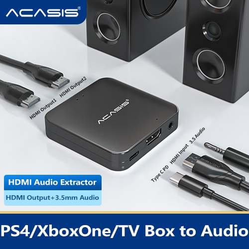 ACASIS Dual 4K HDMI Output 3.5mm Audio HDMI Audio Extractor - Image 4