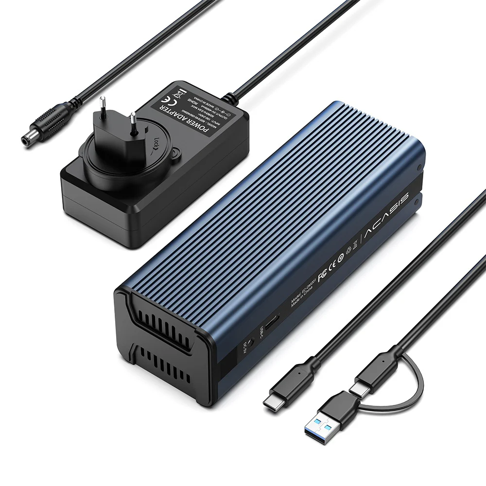Acasis 20Gbps M.2 NVMe SATA Duplicator 2 Bay Docking Station for SSD Clone - Image 14