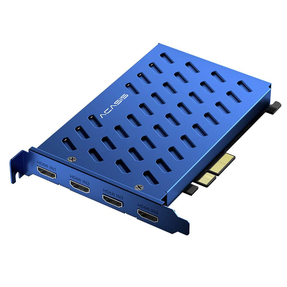 Acasis 4 HDMI PCIe Video Capture Card 1080P 60FPS with Built-in Fan - Image 6