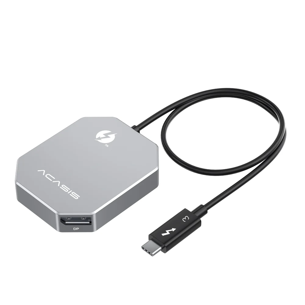 [Intel Certified] Acasis Thunderbolt 3 4K 60Hz Dual DisplayPort Adapter for Mac/Windows - Image 8