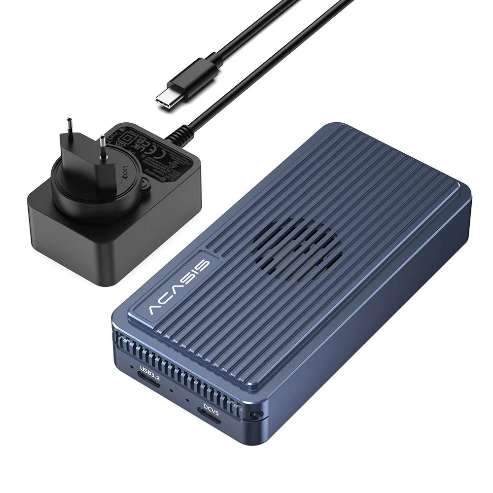 Acasis USB 3.2 20Gbps Dual Disk M.2 NVMe Hard Disk Array Case - Image 10