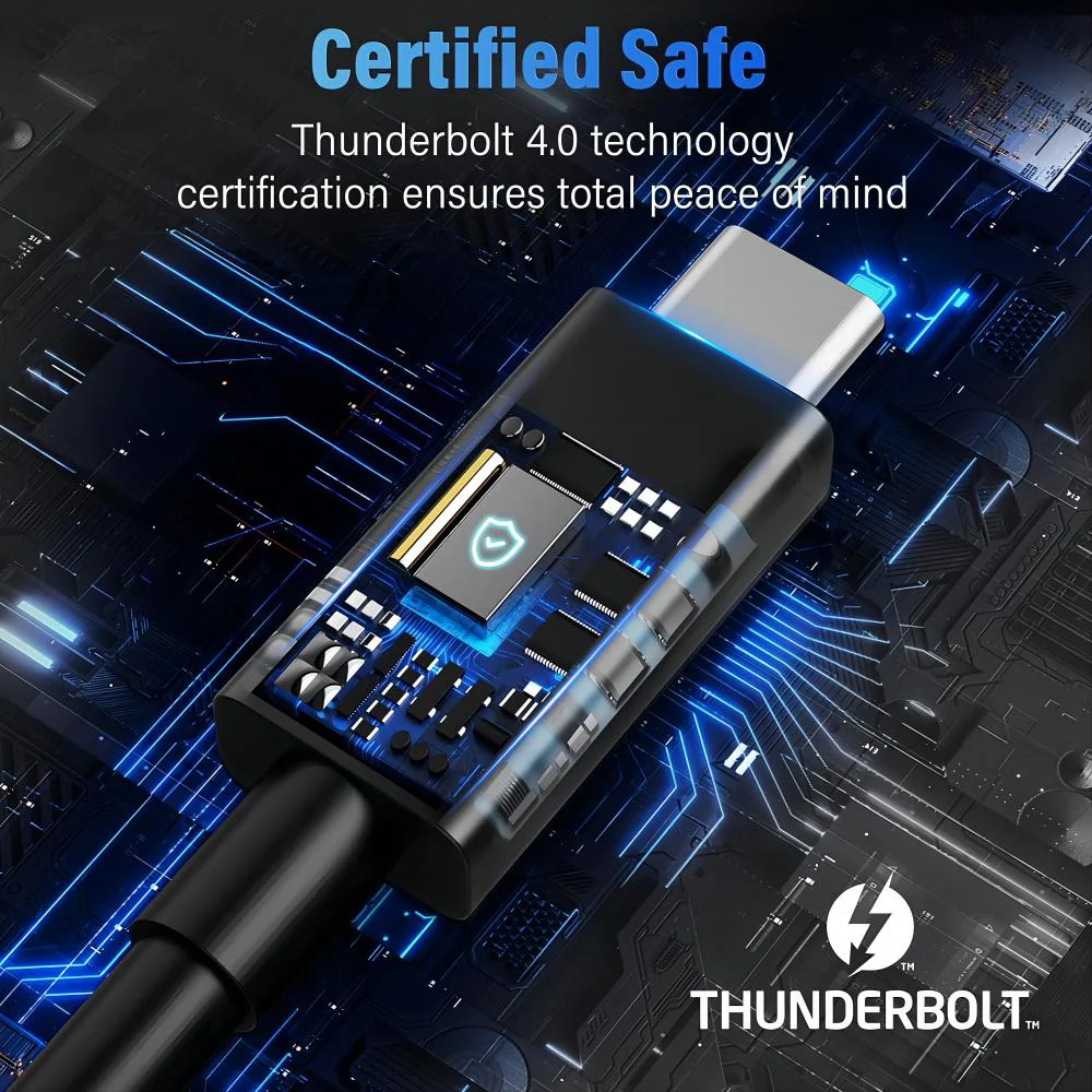 [Intel Certified]Acasis 40Gbps Thunderbolt 4 Data Cable PD 100W 8K60Hz - Image 3