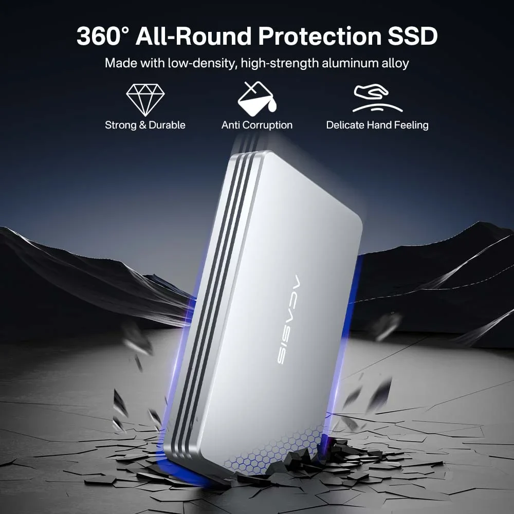 Acasis 40Gbps M.2 NVMe SSD Enclosure Compatible with Thunderbolt 4/3 and USB4 - Image 6
