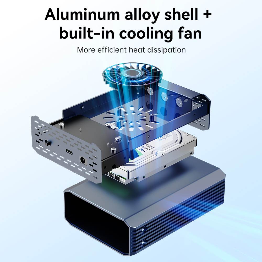 Acasis USB4 40Gbps Type-C to 2.5 Inch U.2(SFF-8639) NVMe SSD Enclosure - Image 3