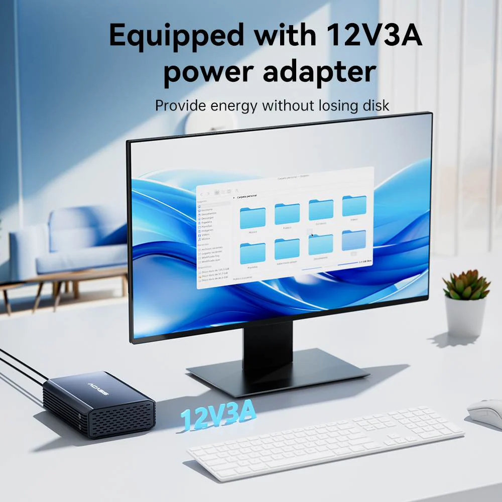 Acasis USB4 40Gbps Type-C to 2.5 Inch U.2(SFF-8639) NVMe SSD Enclosure - Image 5