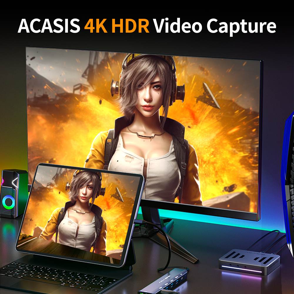 Acasis 4K60 HDR Game Live Video Capture Card - Image 2