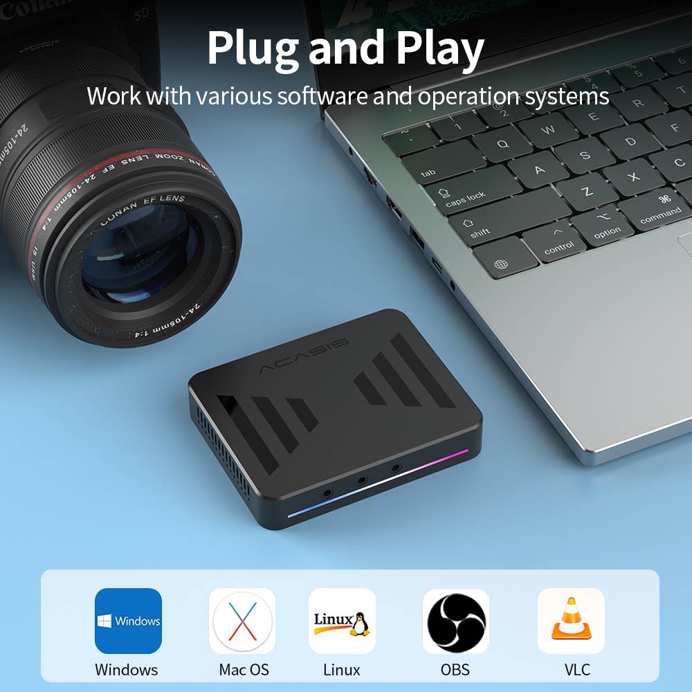 Acasis 4K60 HDR Game Live Video Capture Card - Image 3